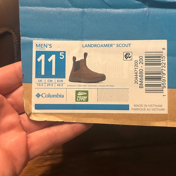 Men Columbia Landroamer  Espresso II Warp Red Scout Leather new in box Size 11.5 - Picture 10 of 10